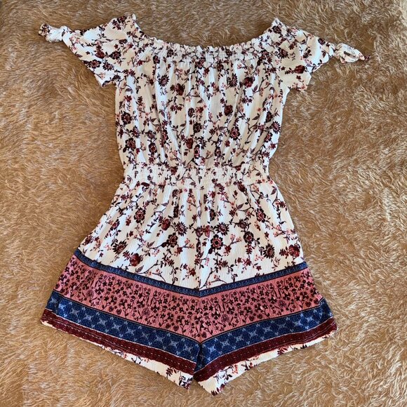 NWT J for Justify Floral Junior Romper (M) - Picture 8 of 8